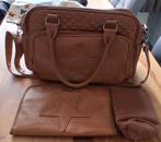 Luieras Kidzroom, Cognac ZGAN, Kinderen en Baby's, Luiertassen, Ophalen of Verzenden, Zo goed als nieuw, Schoudertas