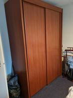 Kledingkast kersenkleur met schuifdeuren, Ophalen, Gebruikt, 200 cm of meer, 150 tot 200 cm
