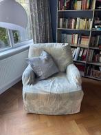 Fauteuil met hoesje, Ophalen, Hout, Gebruikt, 75 tot 100 cm