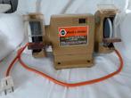 2-Steens slijpmachine van Black & Decker + 2 slijpschijven, Ophalen of Verzenden, Gebruikt, Minder dan 700 watt, Werkbankslijpmachine