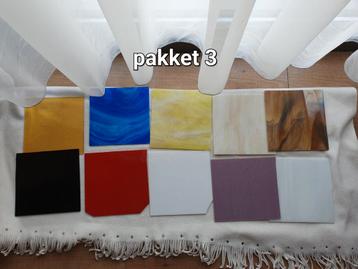 Tiffany glas in lood gekleurd restglas mozaiek NOG 2 beschikbaar voor biedingen