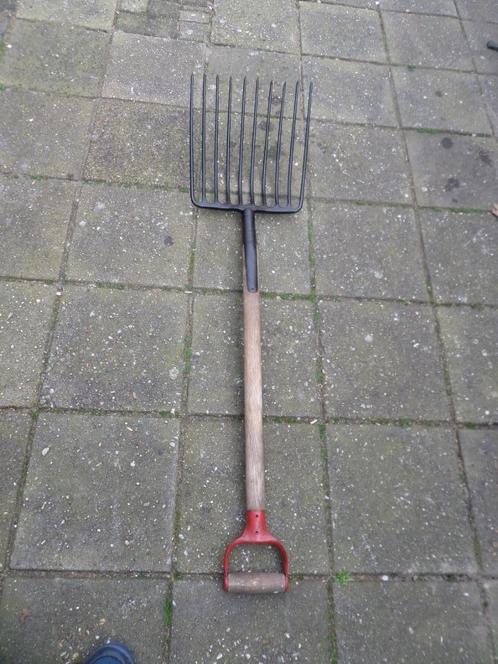 Puinvork - 120cm lengte - 10 tanden, Tuin en Terras, Hand-tuingereedschap, Zo goed als nieuw, Vork, Ophalen of Verzenden