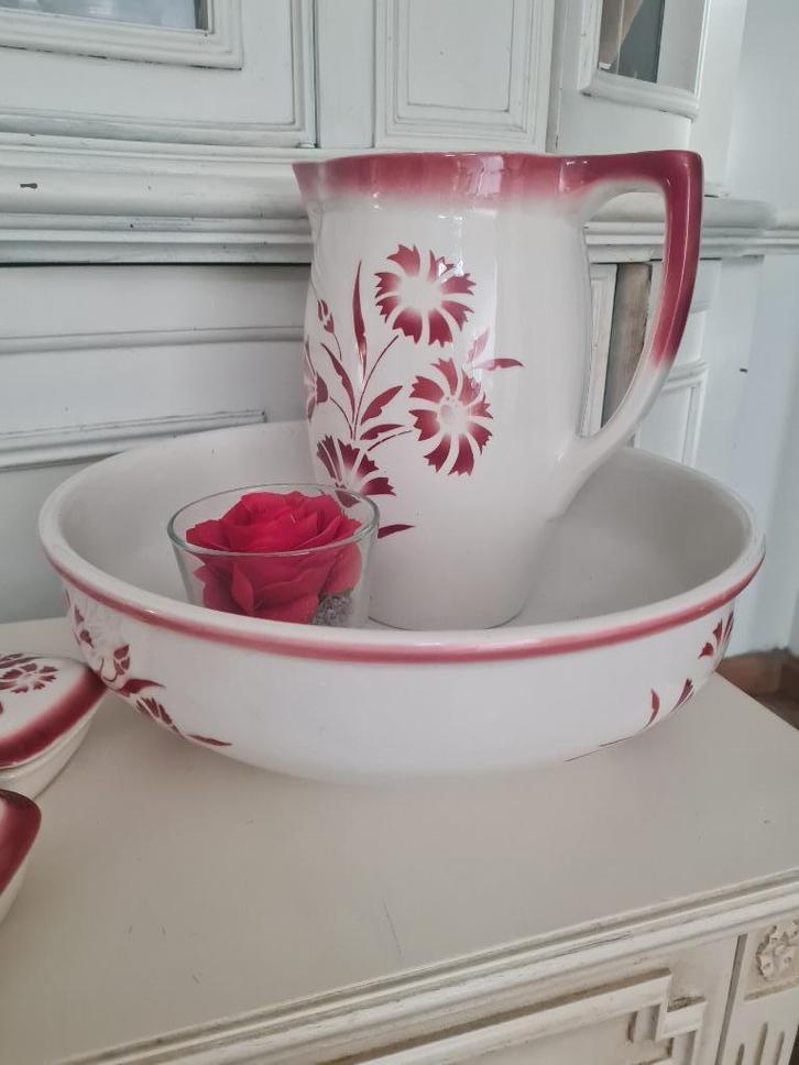 Antiek lampet set merk Boch, Antiek en Kunst, Curiosa en Brocante, Ophalen of Verzenden