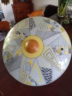 Vintage plafondlamp van glas uit de jaren 50/60, Ophalen of Verzenden, Zo goed als nieuw, Glas, Vintage