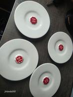 Douwe Egberts Schotels - Set van 4, Gebruikt, Ophalen of Verzenden, Bord(en), Effen