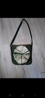 Leuke Schoudertas met Batik Print, Ophalen of Verzenden, Gebruikt, Groen, Schoudertasje