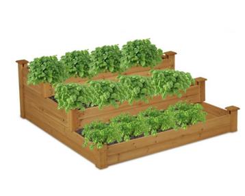 moestuinbak 3 niveau`s massief hout - nieuw beschikbaar voor biedingen
