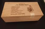 Oud Sigarenkistje hout De Gulden Zes, 50 Bolknak gematteerd, Tabaksdoos of Verpakking, Gebruikt, Ophalen of Verzenden