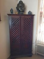 Koloniale hoekkast in goede staat, Huis en Inrichting, Kasten | Buffetkasten, Gebruikt, Met deur(en), Koloniaal, 150 tot 200 cm