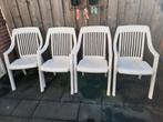 4 Tuinstoelen - Kunststof, Tuin en Terras, Ophalen, Gebruikt, Kunststof