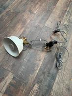 Ranarp wandlamp/klemlamp wit messing, Ophalen of Verzenden, Zo goed als nieuw
