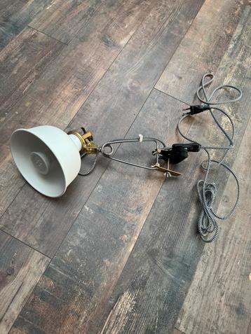 Ranarp wandlamp/klemlamp wit messing beschikbaar voor biedingen