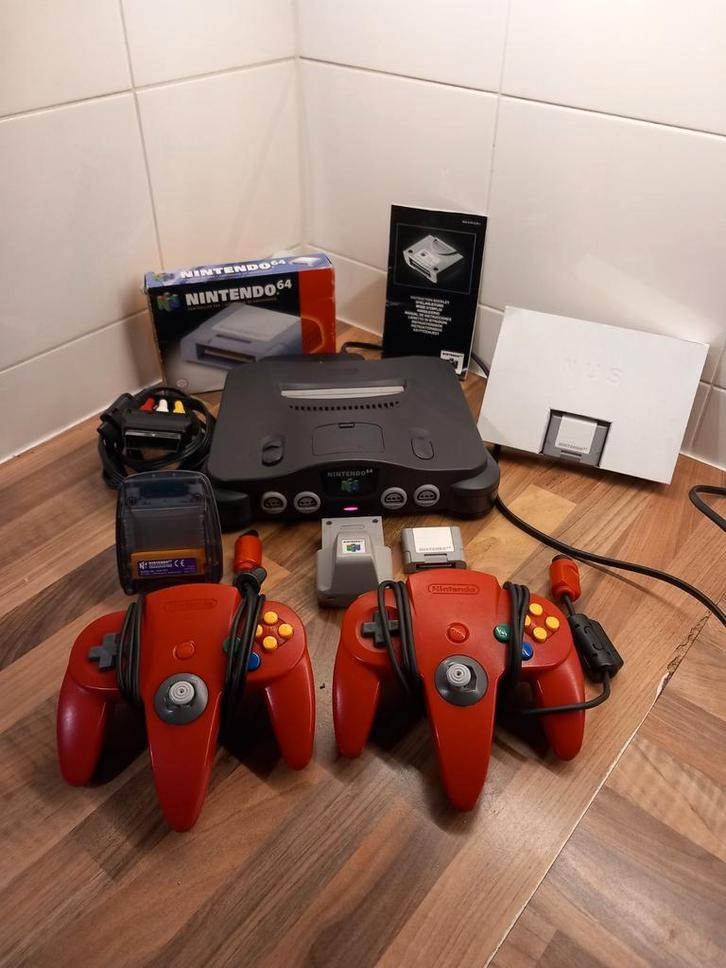 Nintendo 64 Console - Compleet!, Spelcomputers en Games, Spelcomputers | Nintendo 64, Gebruikt, Met 2 controllers, Ophalen