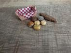 MANDJE MET BROOD EN BROODJES VOOR POPPENHUIS 1:12, Ophalen of Verzenden, Nieuw, Poppenhuis
