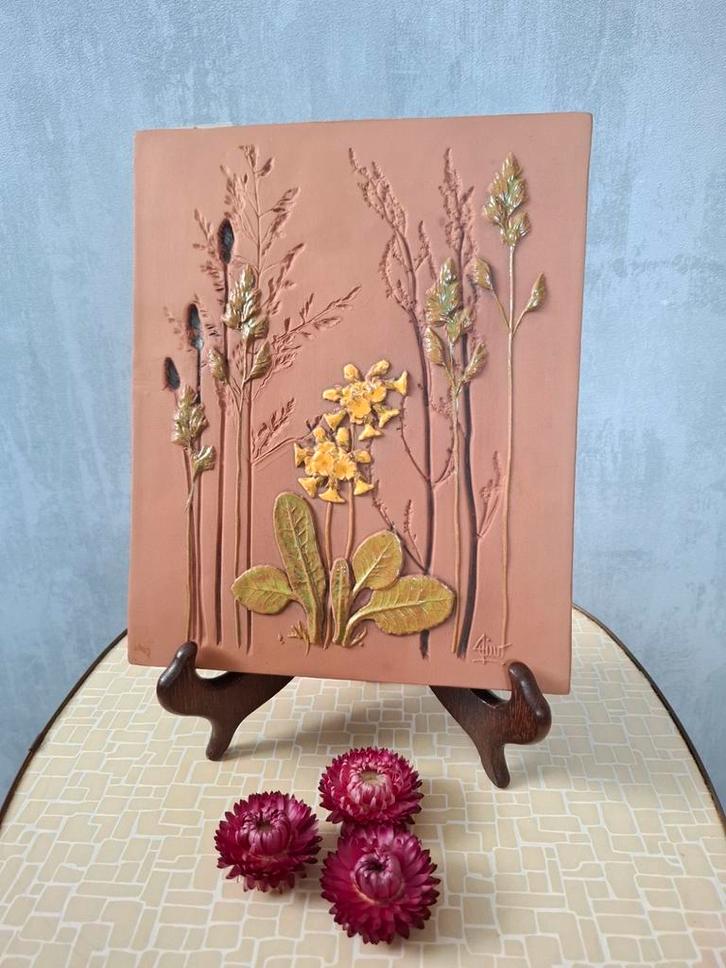 Vintage JIE Gantofta Sweden wandtegel, keramiek, jaren 60, Antiek en Kunst, Antiek | Wandborden en Tegels, Ophalen of Verzenden