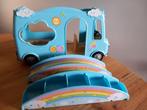 Sylvanian families blauwe crèche bus compleet, Ophalen of Verzenden, Gebruikt