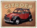 Citroen type H 2CV Charleston relief metalen reclamebord