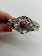 V900 Prachtige zilveren brutalist armband, Sieraden, Tassen en Uiterlijk, Antieke sieraden, Ophalen of Verzenden, Zilver, Armband