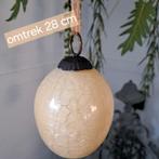 Craquelé vintage kerstbal, Diversen, Kerst, Ophalen of Verzenden, Zo goed als nieuw