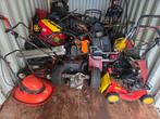 Partij Grasmaaiers, Zitmaaier, Heggenscharen - Opknappers, Ophalen, Cirkelmaaier, Gebruikt, Benzine-grasmaaier