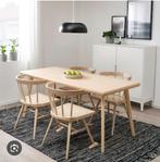 Markerad tafel met 4 stoelen NIEUW IN DOOS, Huis en Inrichting, Ophalen, Nieuw, Rechthoekig, 50 tot 100 cm