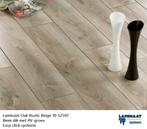 Laminaat Oak Rustic Beige 8mm dik 4V-groev €11,95m2 inc.btw, Nieuw, Ophalen of Verzenden, Laminaat Rustiek kleur, Laminaat