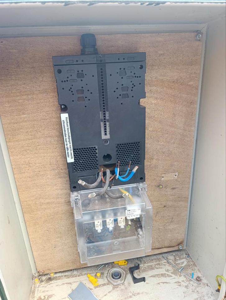 Goed gekeurde complete bouwstroom kast met automaten., Doe-het-zelf en Verbouw, Elektra en Kabels, Gebruikt, Overige typen, Ophalen