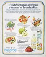 9 vintage advertenties reclames Friesche vlag halvamel 75-76, Reclamebord, Gebruikt, Ophalen