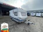 Fendt Saphir 470 TF +Unico voortent Fran, Caravans en Kamperen, Caravans, Rondzit, Bedrijf, Schokbreker, Tot en met 4