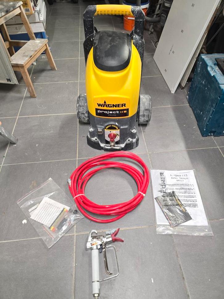 Wagner Verfspuit - Project 115, Doe-het-zelf en Verbouw, Schildersmaterialen, Gebruikt, Verfspuit of Verfpomp, Ophalen of Verzenden