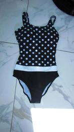 38b STIPPEN badpak zwart wit, Kleding | Dames, Badmode en Zwemkleding, Ophalen of Verzenden, Zo goed als nieuw, Zwart, Badpak