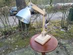 vintage houten tafel lamp, Huis en Inrichting, Lampen | Tafellampen, Ophalen of Verzenden, Zo goed als nieuw, Minder dan 50 cm