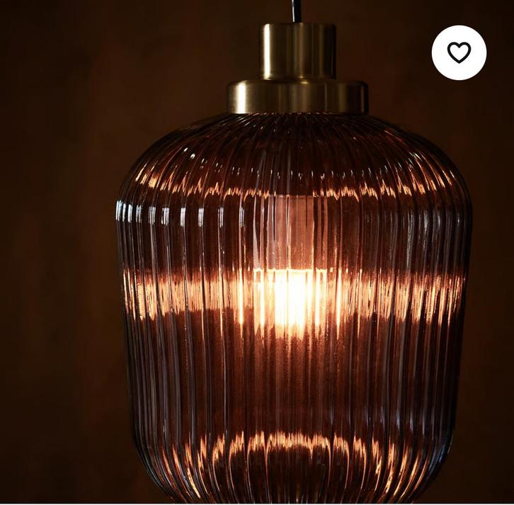 IKEA Lamp, Huis en Inrichting, Lampen | Hanglampen, Gebruikt, Minder dan 50 cm, Glas, Ophalen