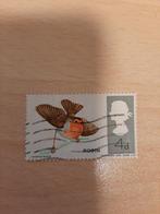 Engeland vogel roodborstje, Verzenden, Gestempeld