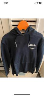 In Gold We Trust Hoodie - Maat 152 - Donkerblauw, Jongen of Meisje, Trui of Vest, Ophalen of Verzenden, Zo goed als nieuw