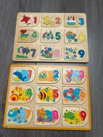 Puzzels cijfers en alfabet letters, Ophalen of Verzenden, Minder dan 10 stukjes, Gebruikt