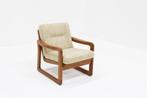 Vintage Mid century fauteuil teak Holstebro MöbelFabrik, Ophalen, Vintage, design, deens, 75 tot 100 cm, Zo goed als nieuw