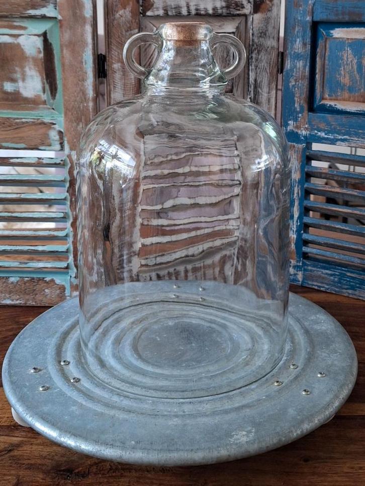 Countryfield stolp met kurk helder glas, eventueel plateau, Huis en Inrichting, Woonaccessoires | Stolpen, Zo goed als nieuw, Ophalen
