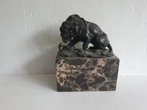 Louis Albert Carvin ( 1851 - 1945 ) - bronzen leeuw, Antiek en Kunst, Antiek | Koper en Brons, Brons, Ophalen of Verzenden