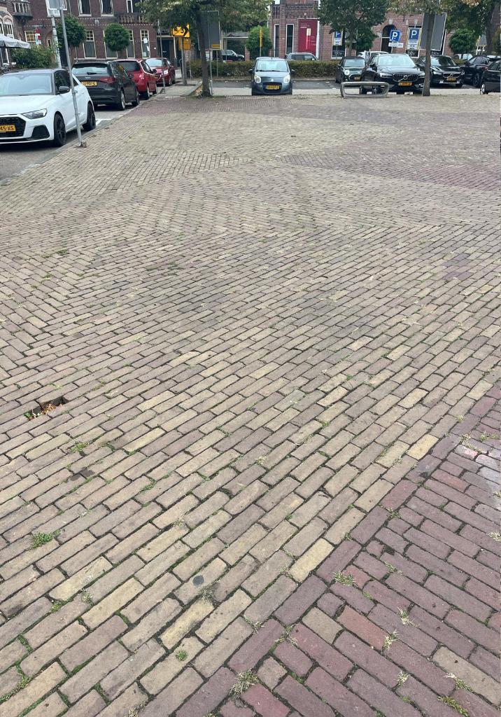 gebruikt oud gebakken dikformaten geel genuanceerd, Tuin en Terras, Tegels en Klinkers, Gebruikt, Klinkers, Ophalen of Verzenden