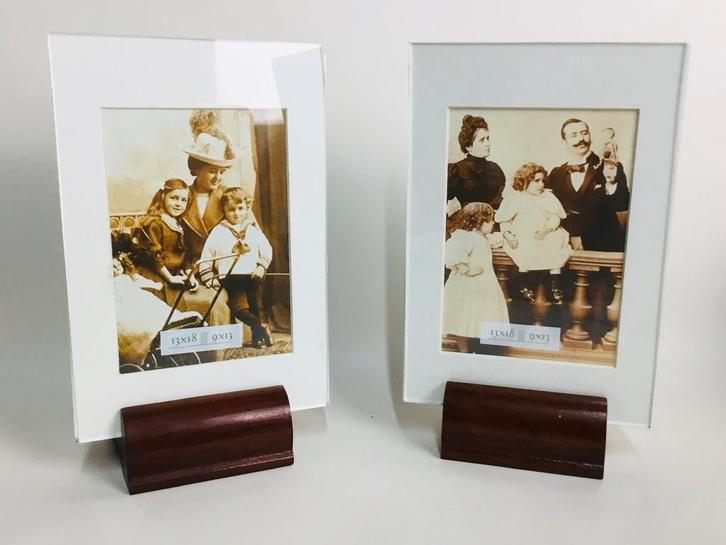 Paar Antiek vintage Art Deco fotokaders, Antiek en Kunst, Curiosa en Brocante, Verzenden