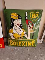Solexine emaille bord BP, Verzamelen, Merken en Reclamevoorwerpen, Ophalen of Verzenden, Zo goed als nieuw, Reclamebord
