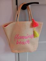Meiden stro tas met flamingo beach print, Sieraden, Tassen en Uiterlijk, Tassen | Damestassen, Ophalen of Verzenden, Zo goed als nieuw