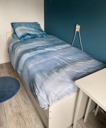 IKEA SLÄKT Bedframe met onderbed en opberger, wit, 90x200 cm - afbeelding 3