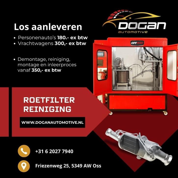 Roetfilter Reinigen Alle Merken Auto's, Auto-onderdelen, Uitlaatsystemen, Alfa Romeo, Amerikaanse onderdelen, Audi, BMW, Citroën