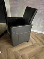 6 hele mooie en zeer nette echt leren eetkamerstoelen H&H, Ophalen, Bruin, Leer, Zo goed als nieuw