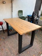 Mooie eikenhouten statafel - 180x95x110 cm, Huis en Inrichting, Tafels | Statafels, Ophalen of Verzenden, Zo goed als nieuw