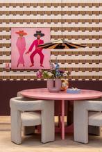 Tiwa fauteuil bouclé beige ZGAN!, Ophalen, Zo goed als nieuw, 75 tot 100 cm, 50 tot 75 cm