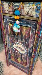 Boho/Hippie/Eclectisch/Kastje/Kast, Antiek en Kunst, Curiosa en Brocante, Ophalen of Verzenden