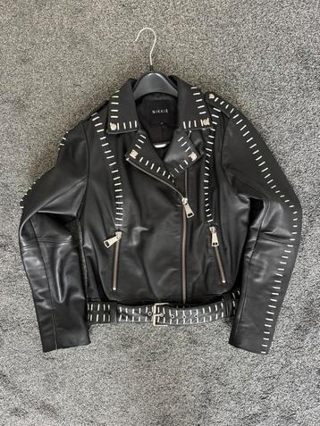 Nikkie tof jack lamsleer, zwart/wit, maat 42 beschikbaar voor biedingen